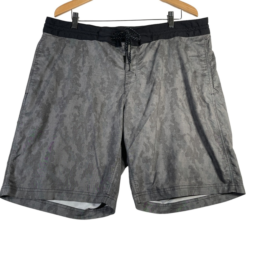 Columbia Board Shorts Mens 40 Gray Camo Swim Trunks Regular Fit Summer‎ Casual